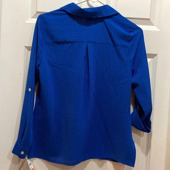 Blue Blouse by Studio Works - Petite Small PS - Picture 6 of 6
